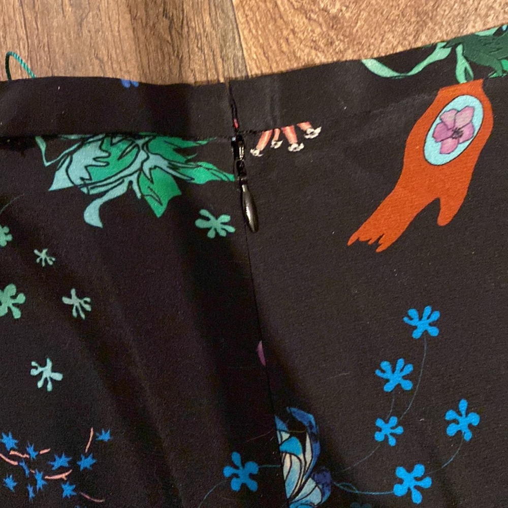 Rixo London Thaila Space Silk Midi Skirt with Thigh Slit Size M Margo Robbie - Picture 11 of 13